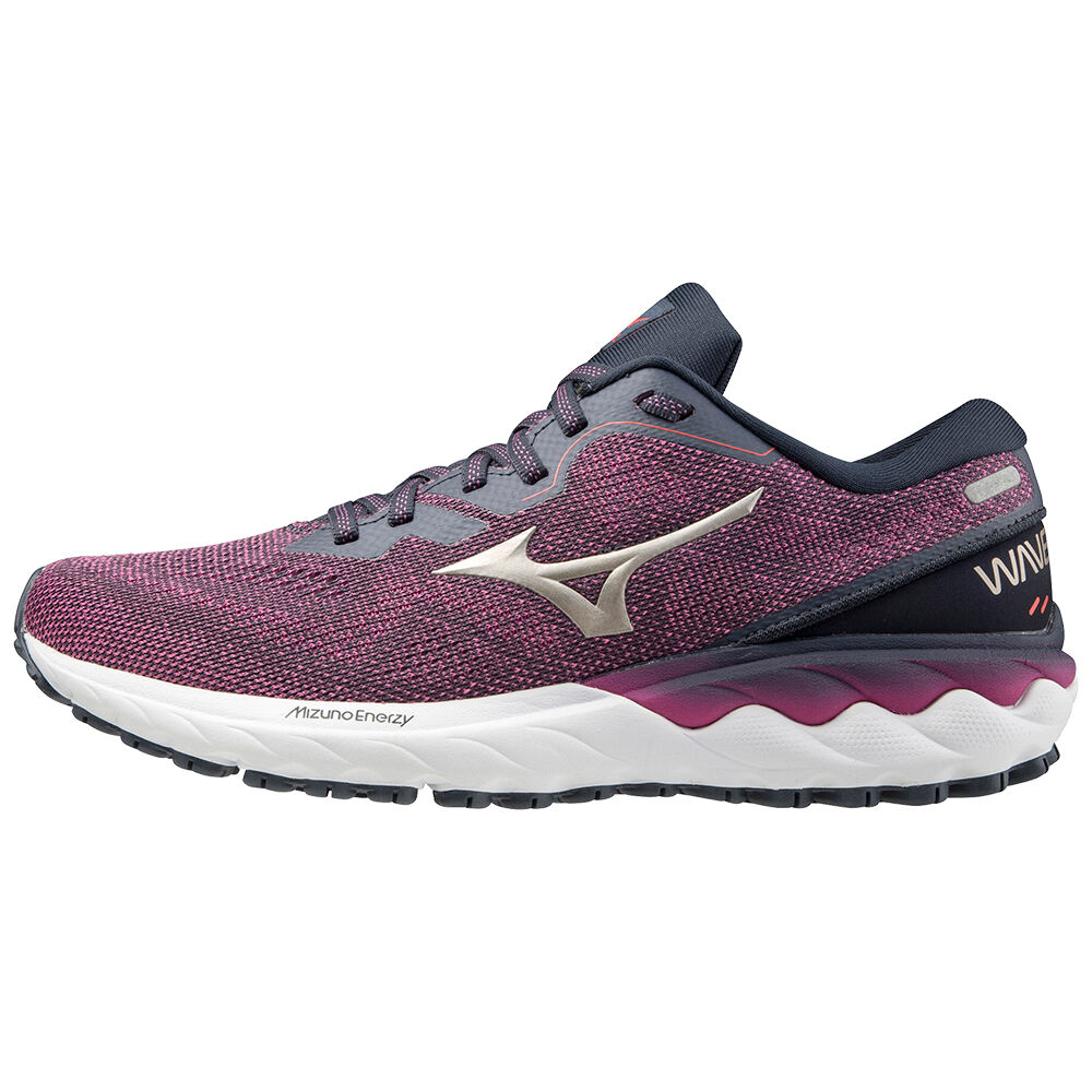 Womens Mizuno Wave Skyrise 2 Running Shoes Rose/Gold/Navy Philippines (SUEZGJ451)